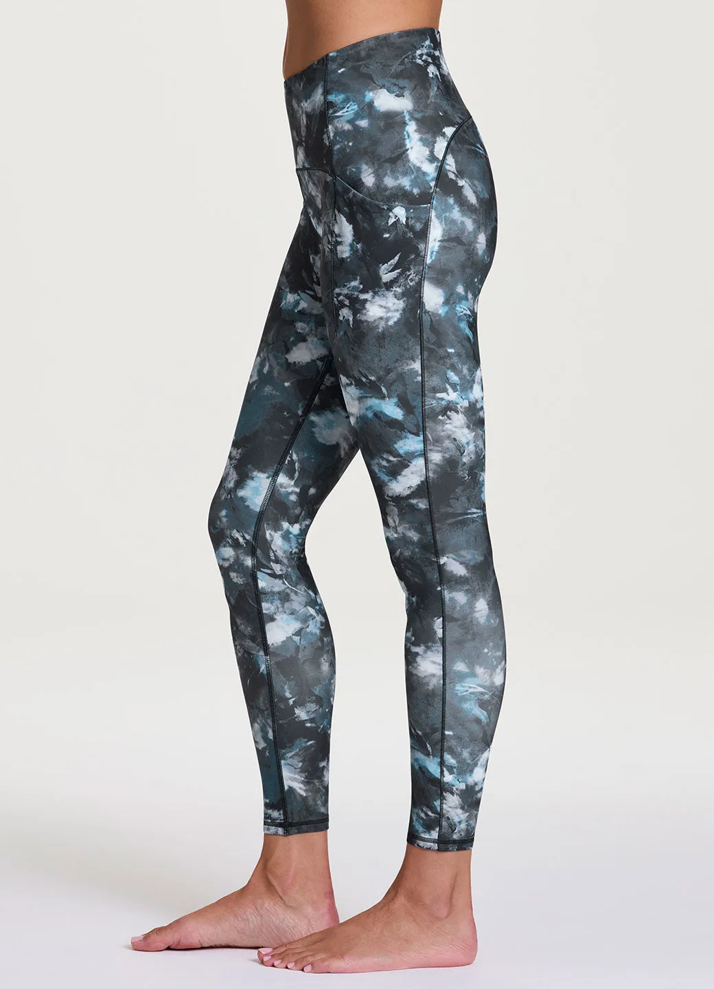 Abstract Blooms Tech Flex Legging