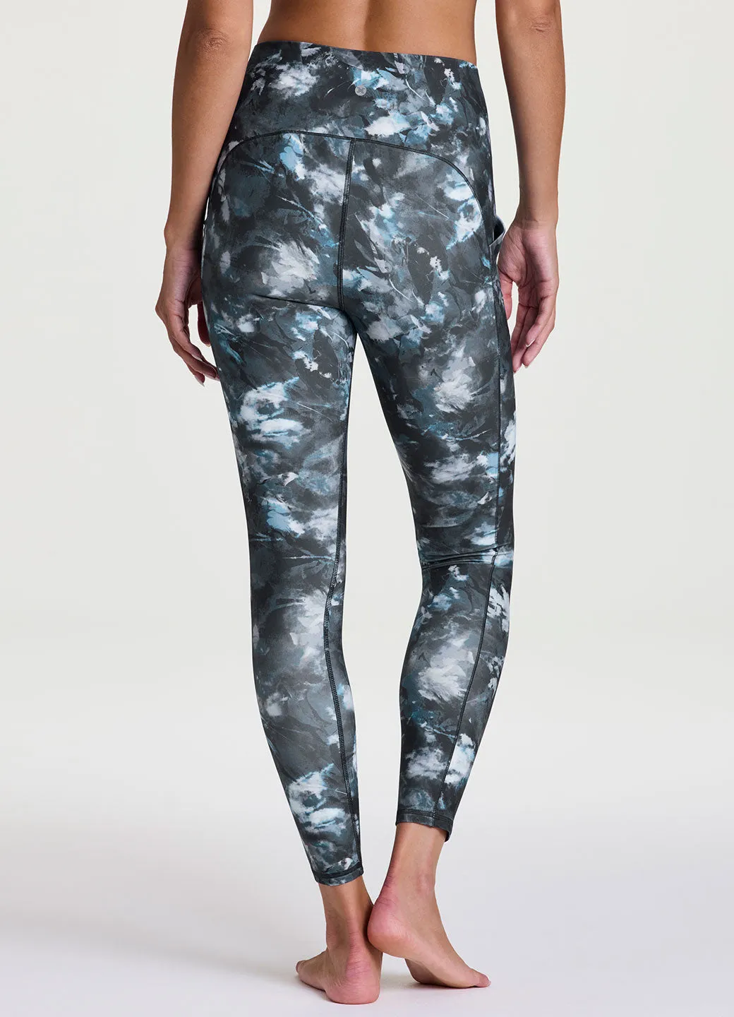 Abstract Blooms Tech Flex Legging