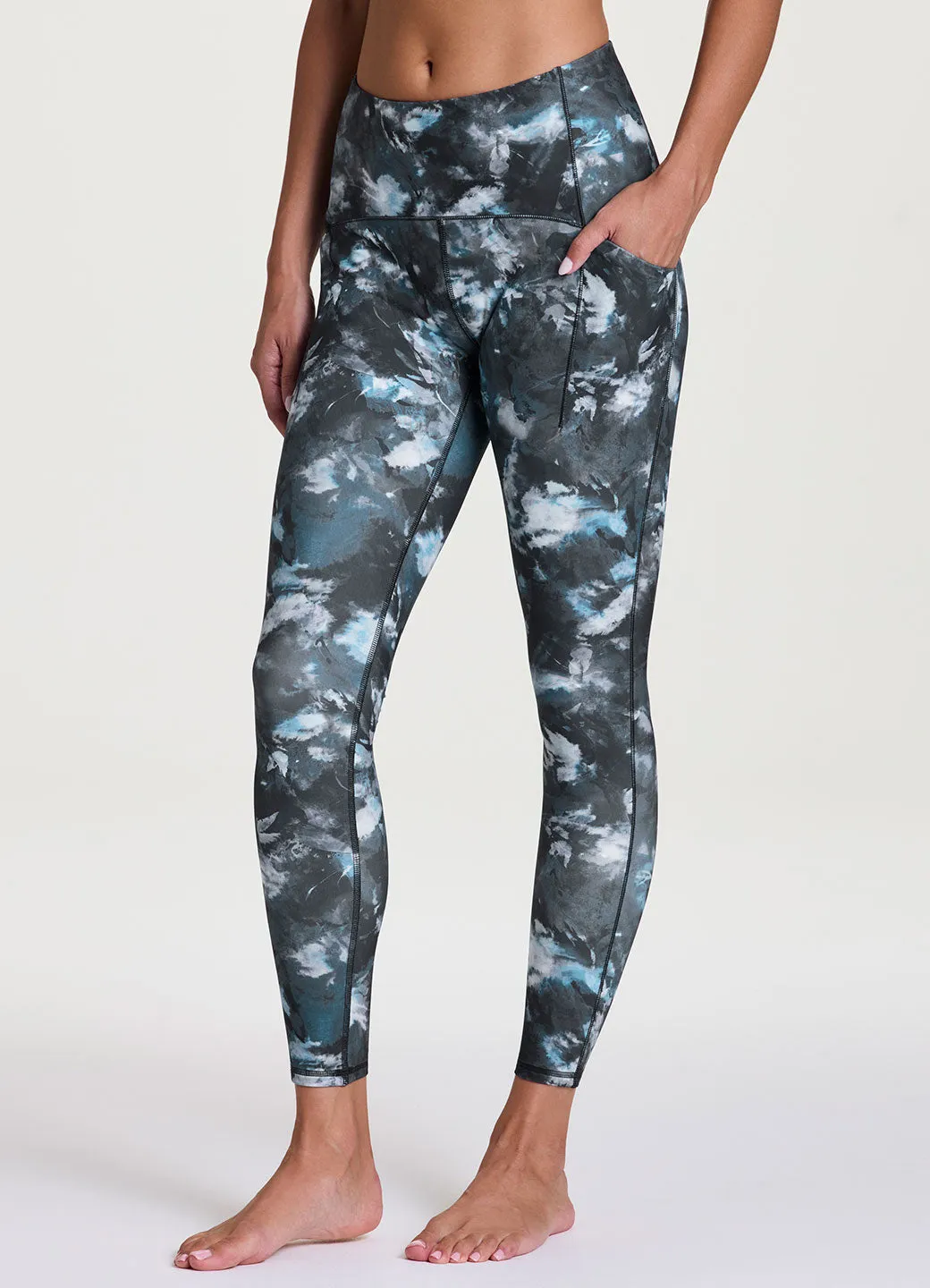 Abstract Blooms Tech Flex Legging