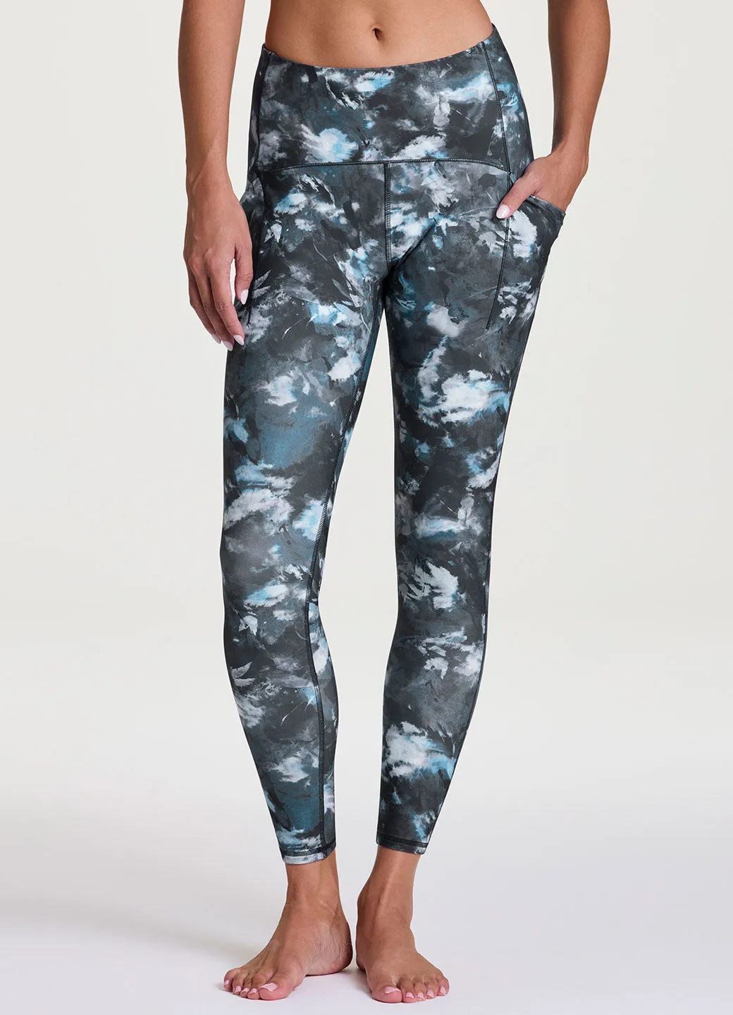 Abstract Blooms Tech Flex Legging