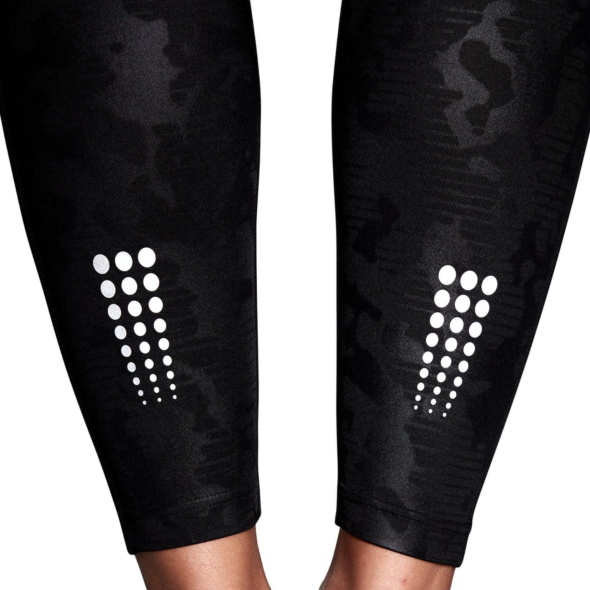 adidas DailyRun Embossed High Rise Womens 7/8 Running Tights - Black