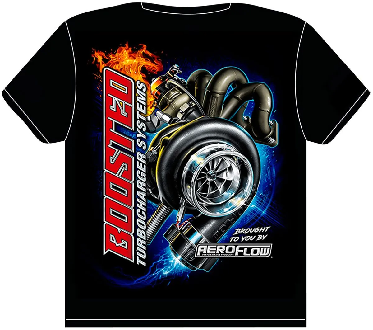 Aeroflow Boosted Black Small T-Shirt AFBOOSTED-S