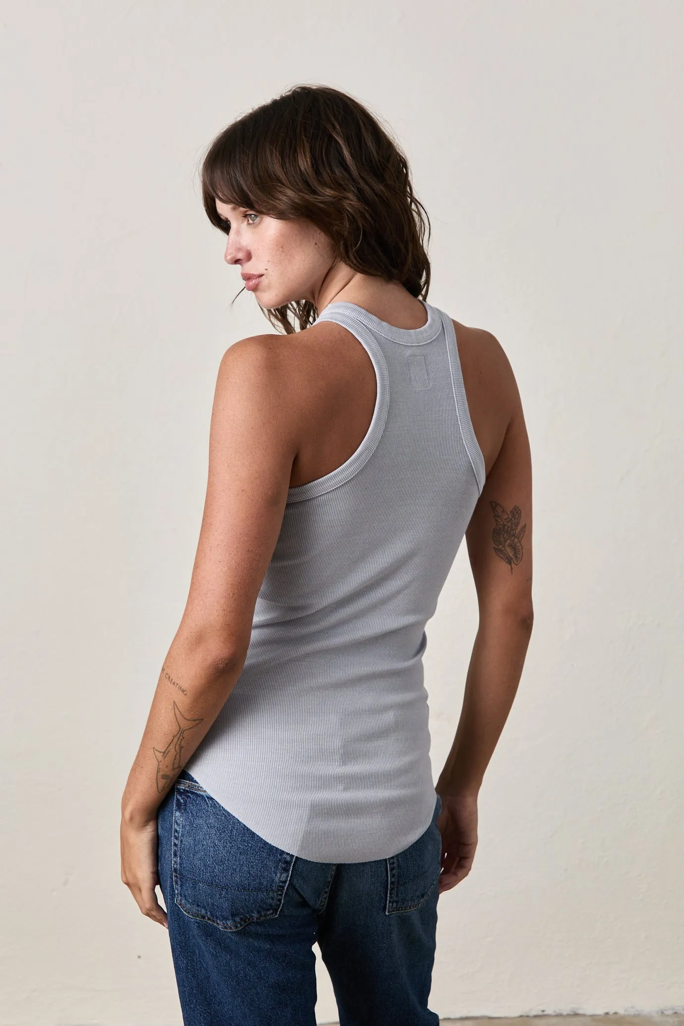 ALEXA RIB TANK / GREY