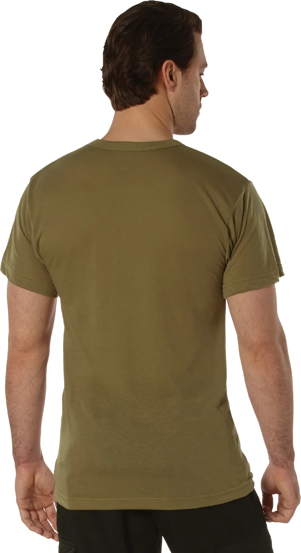 Brown Moisture Wicking Pocket T-Shirt