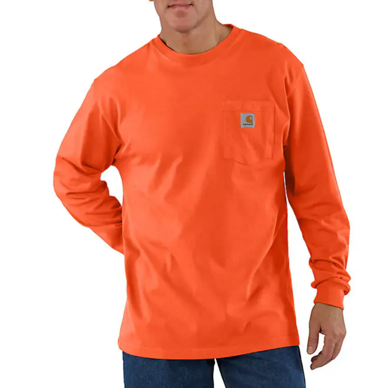 Carhartt K126 Loose Fit Heavyweight Long Sleeve Pocket T-Shirt