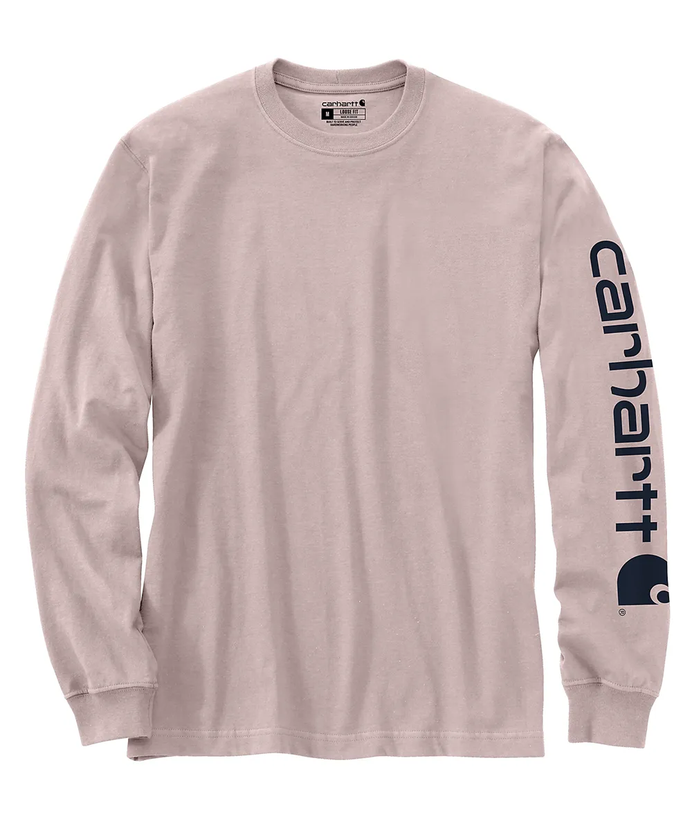 Carhartt Signature Sleeve Logo Long-Sleeve T-Shirt - Mink