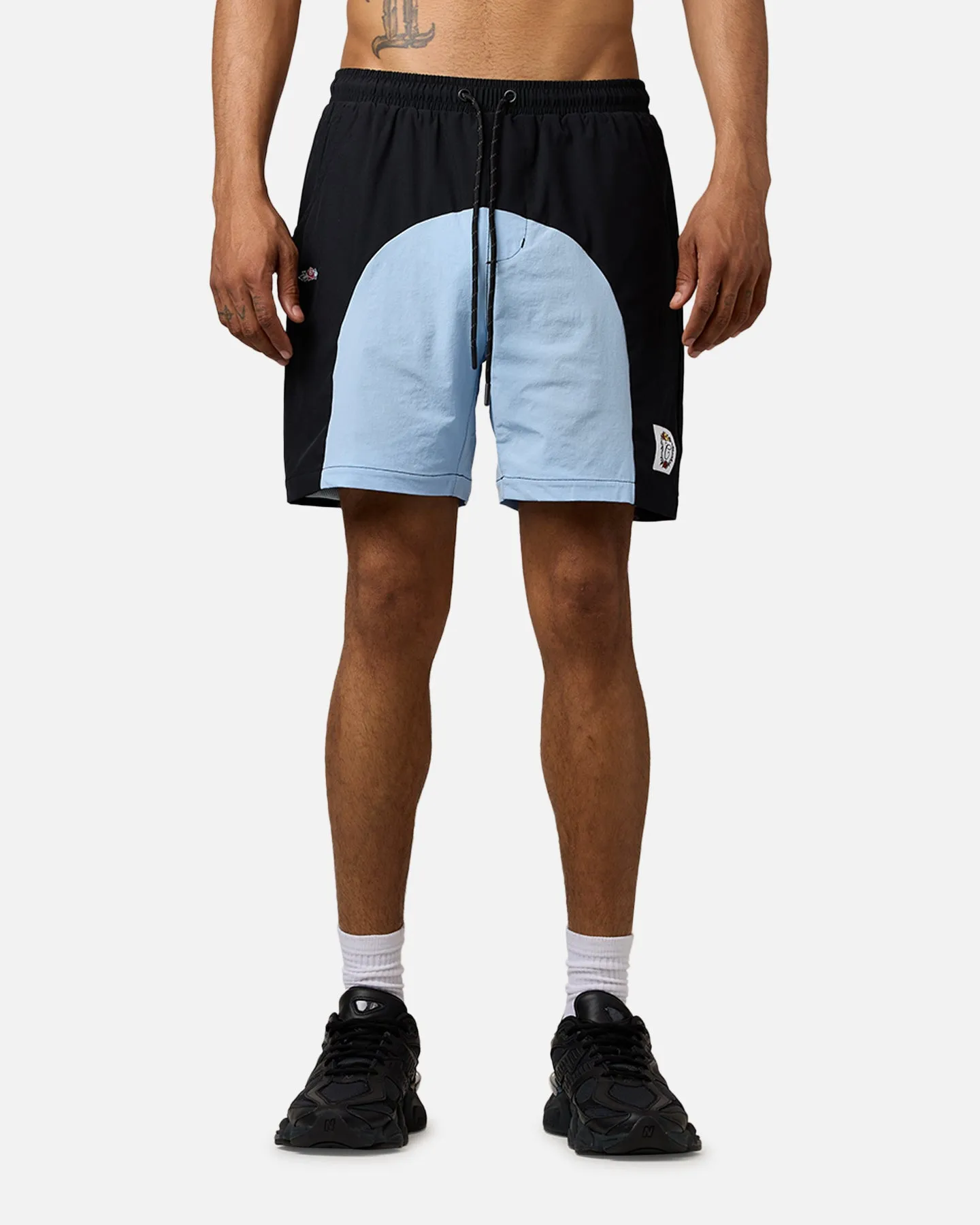 Carre Two Tone Shorts Black/Light Blue