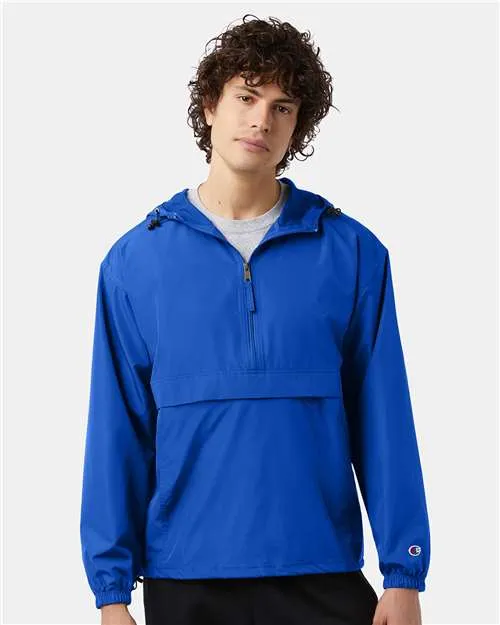 Champion Hooded Packable Quarter-Zip Jacket CO200