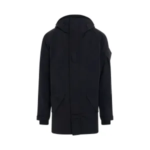 Classic Bonded Rip Hooded Parka in Black