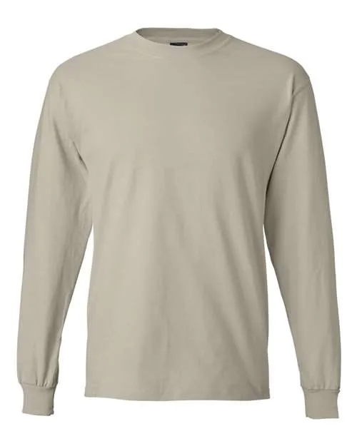 Custom Embroidered - Hanes - Beefy-T® Long Sleeve T-Shirt - 5186