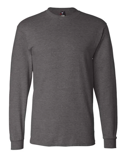 Custom Embroidered - Hanes - Beefy-T® Long Sleeve T-Shirt - 5186