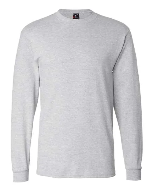 Custom Embroidered - Hanes - Beefy-T® Long Sleeve T-Shirt - 5186