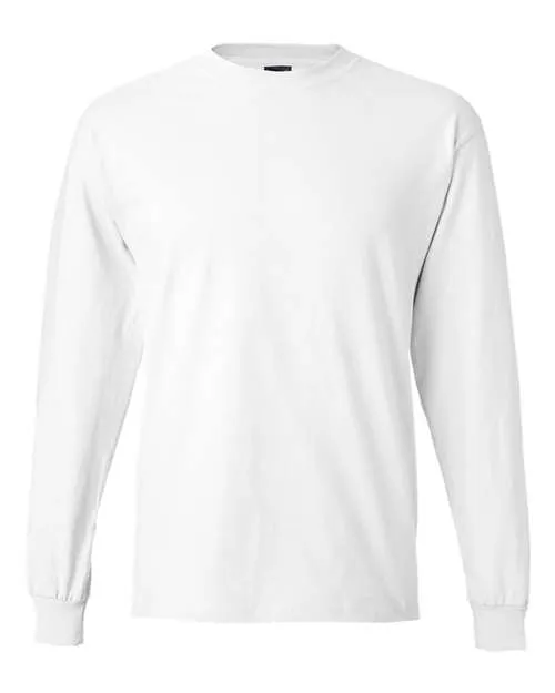 Custom Embroidered - Hanes - Beefy-T® Long Sleeve T-Shirt - 5186