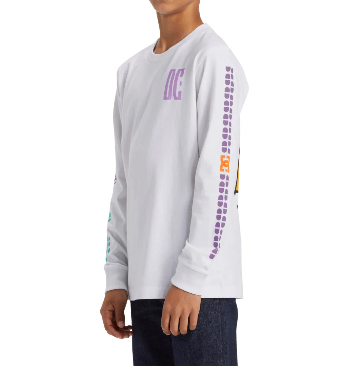 DC Shoes Kids Sportster Long Sleeve Crew Neck T-Shirt