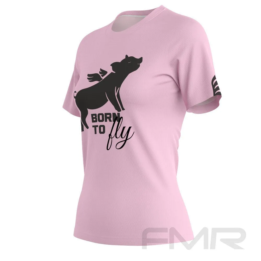 FMR Women's Flying Pig Short Sleeve Running Shirt