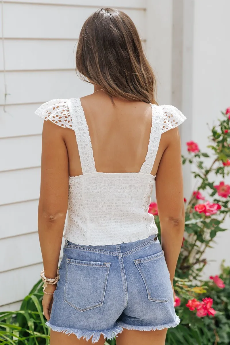 Free People Ivory Alma Tank Top - FINAL SALE