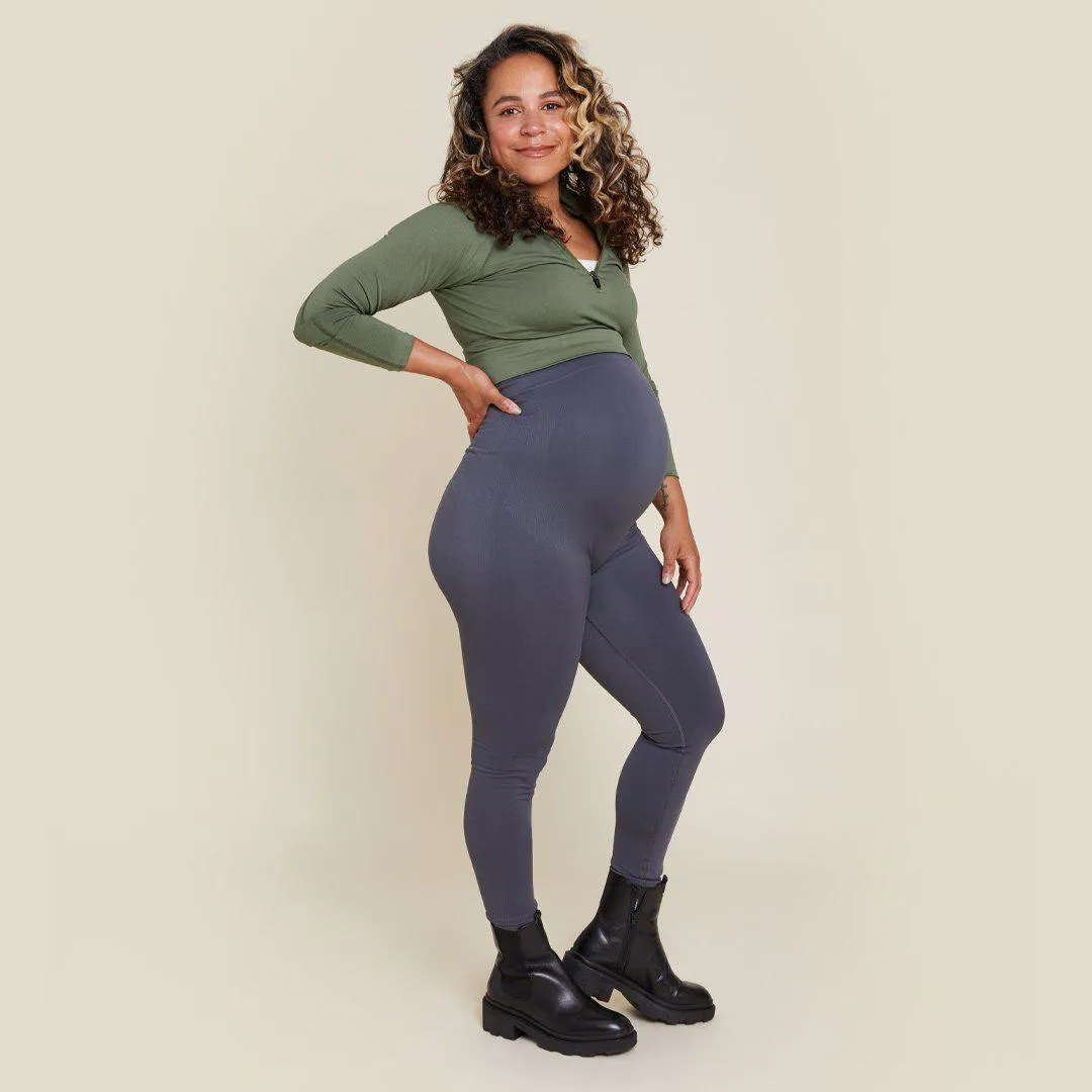 Freerider Co. Maternity Bump Support Leggings - Charcoal