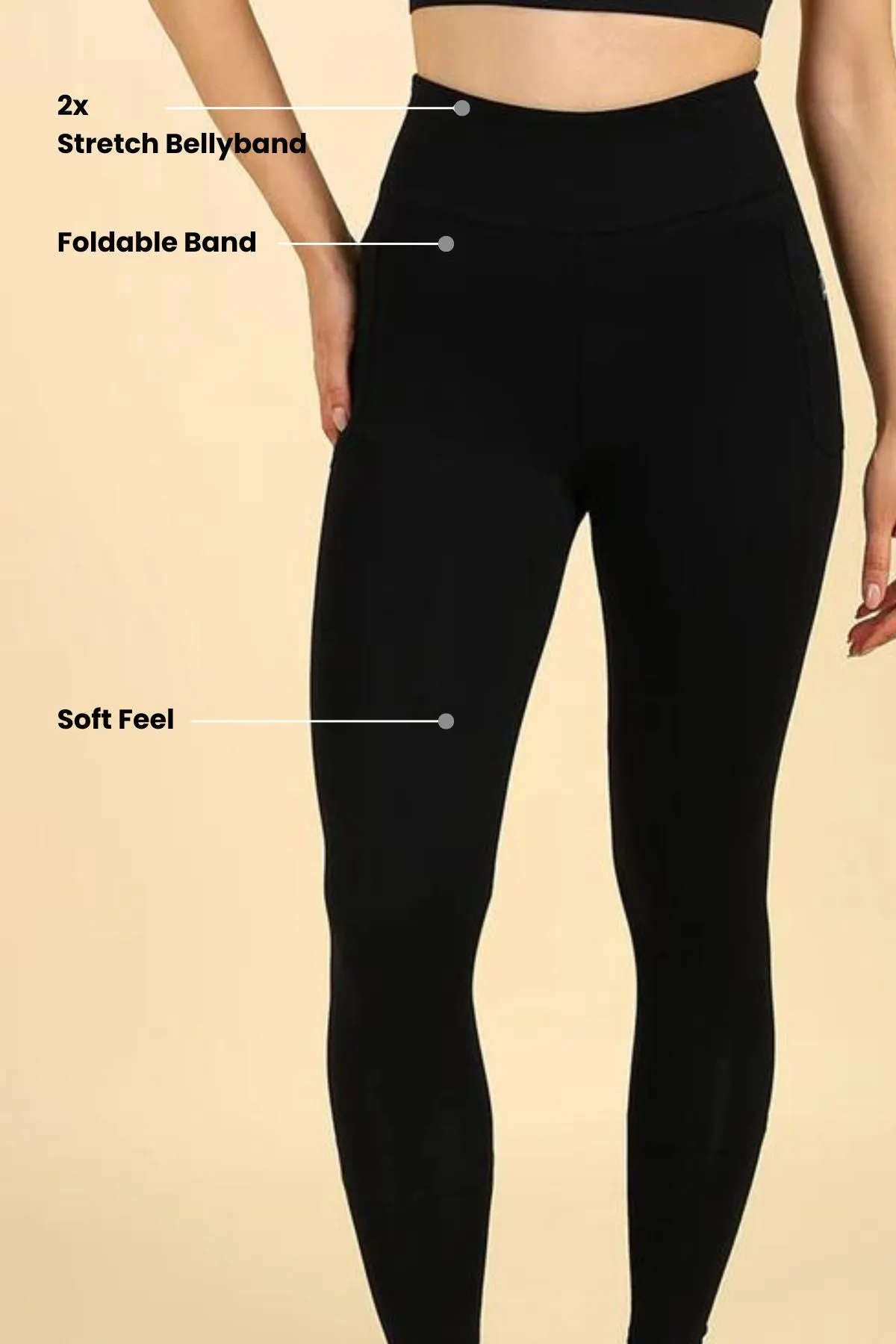 High Waist Black Mom Legging