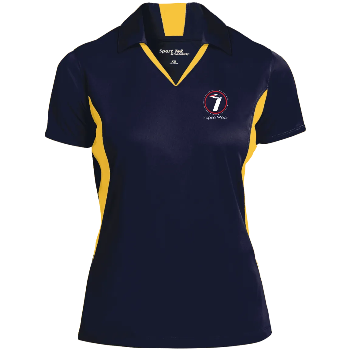 Inspire Wear logo Ladies' Colorblock Performance Polo