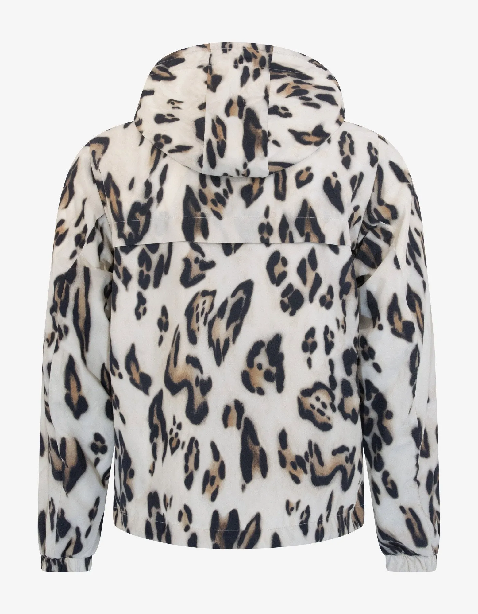 Jau Nylon Ocelot Print Windbreaker