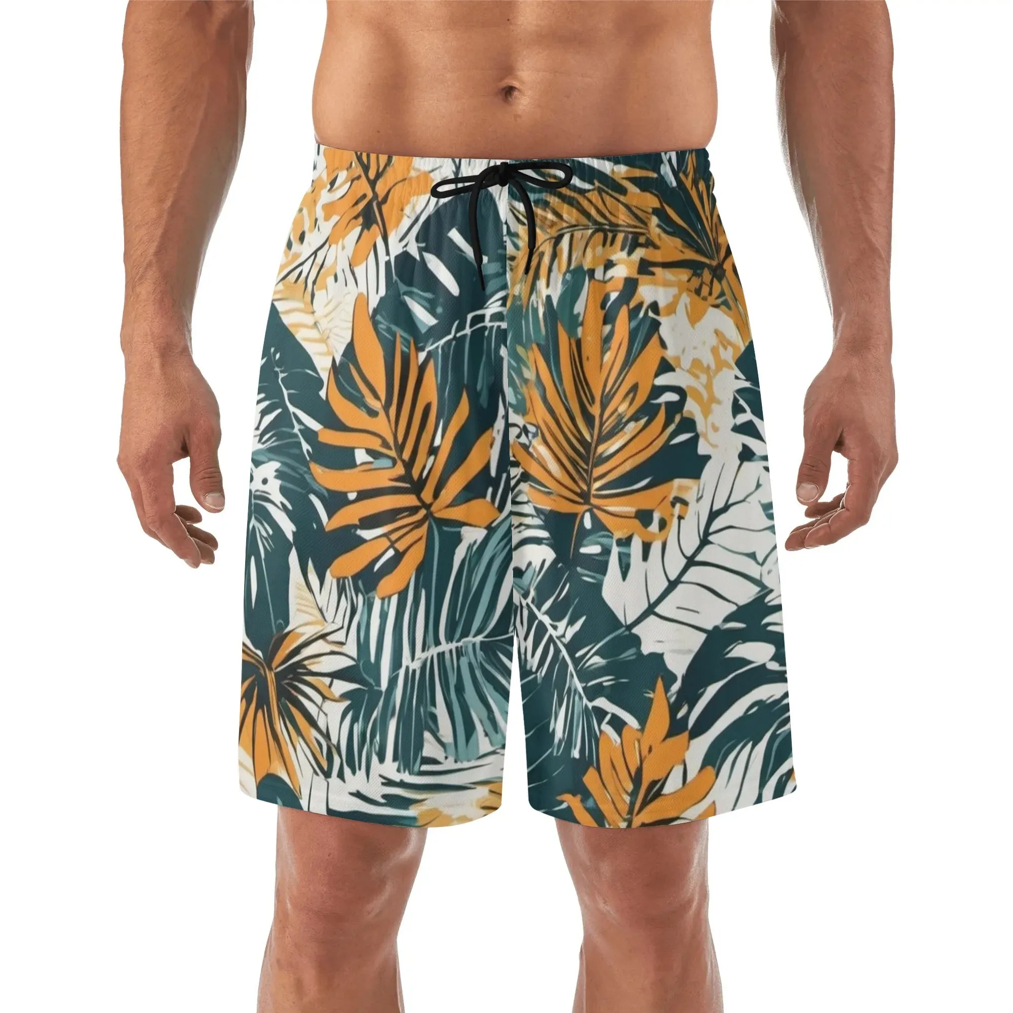 Jungle Voyage Mens Lightweight Hawaiian Beach Shorts