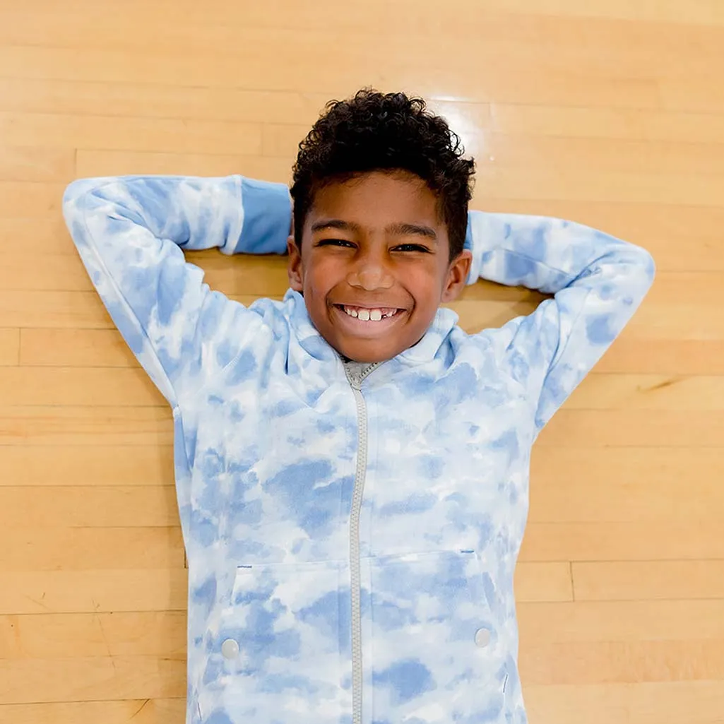 Kids Hoodies: Organic Cotton Cloud Print