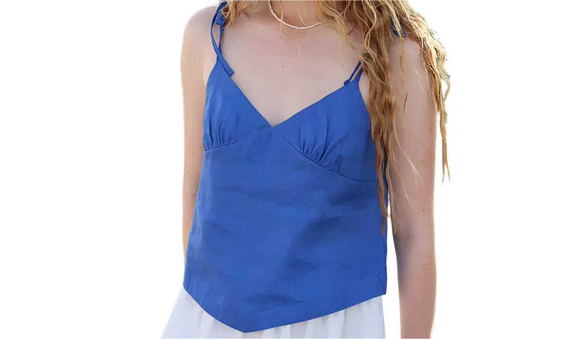 Linen French Camisole Strap Top