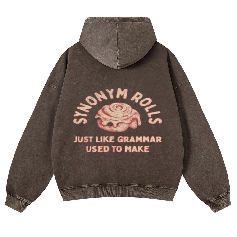 Mens Vintage Synonym Rolls Hoodies