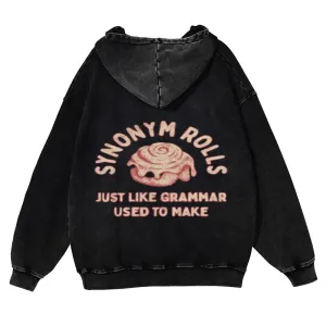 Mens Vintage Synonym Rolls Hoodies