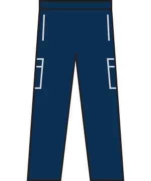 Navy - Men's lightweight multipocket trousers