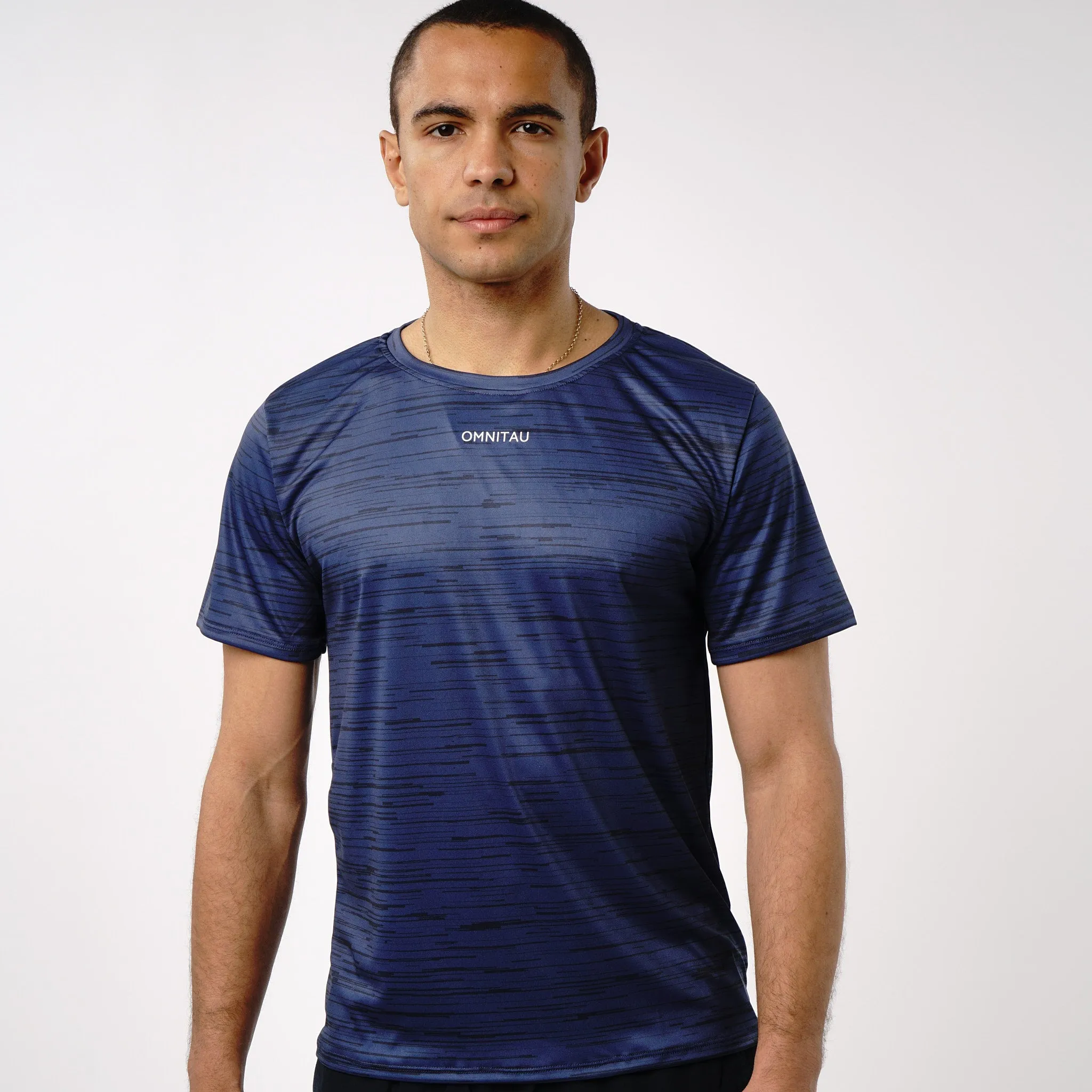 Omnitau Men's PriTech Phi Breathable Running T-Shirt - Navy