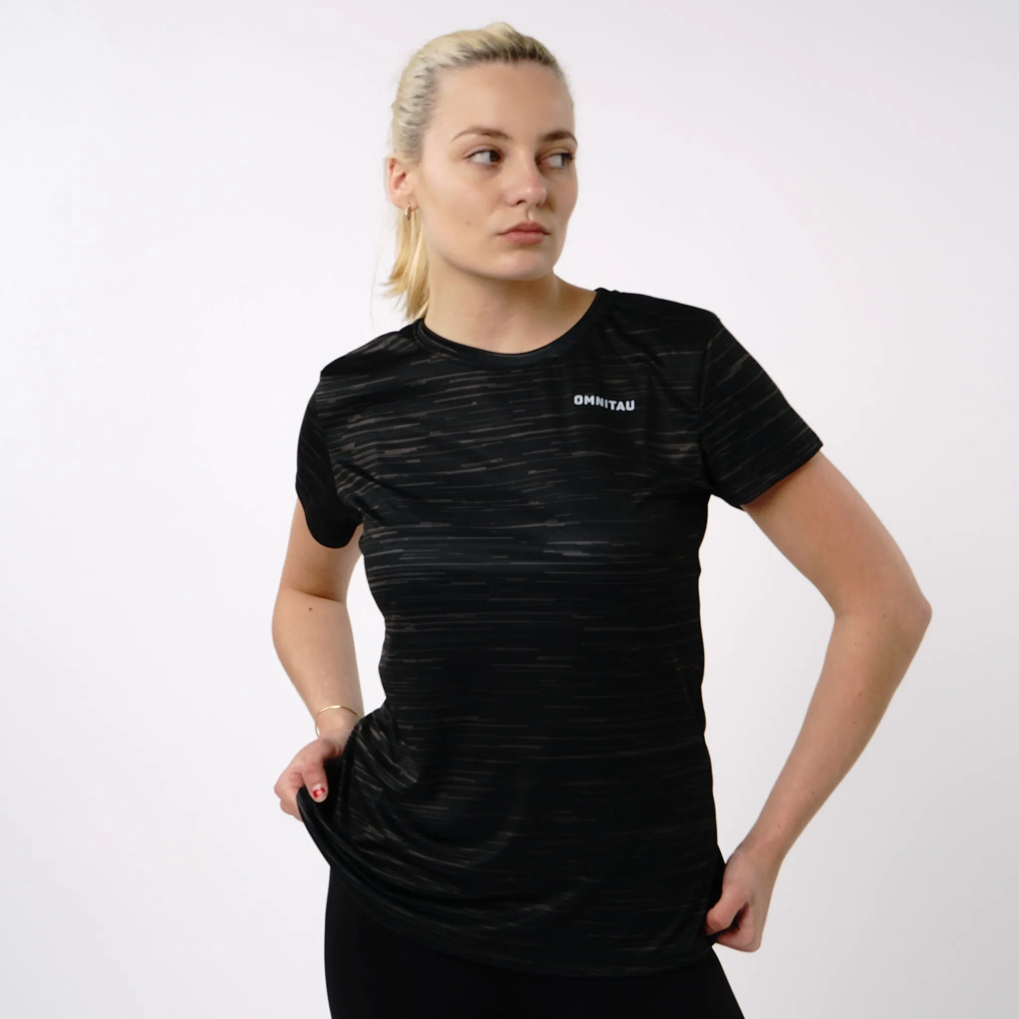 Omnitau Women's Activate Recycled Technical T-Shirt - Black