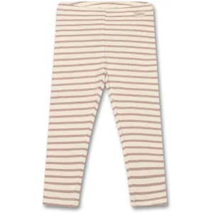 Petit Piao Rose Fawn Legging Modal Striped