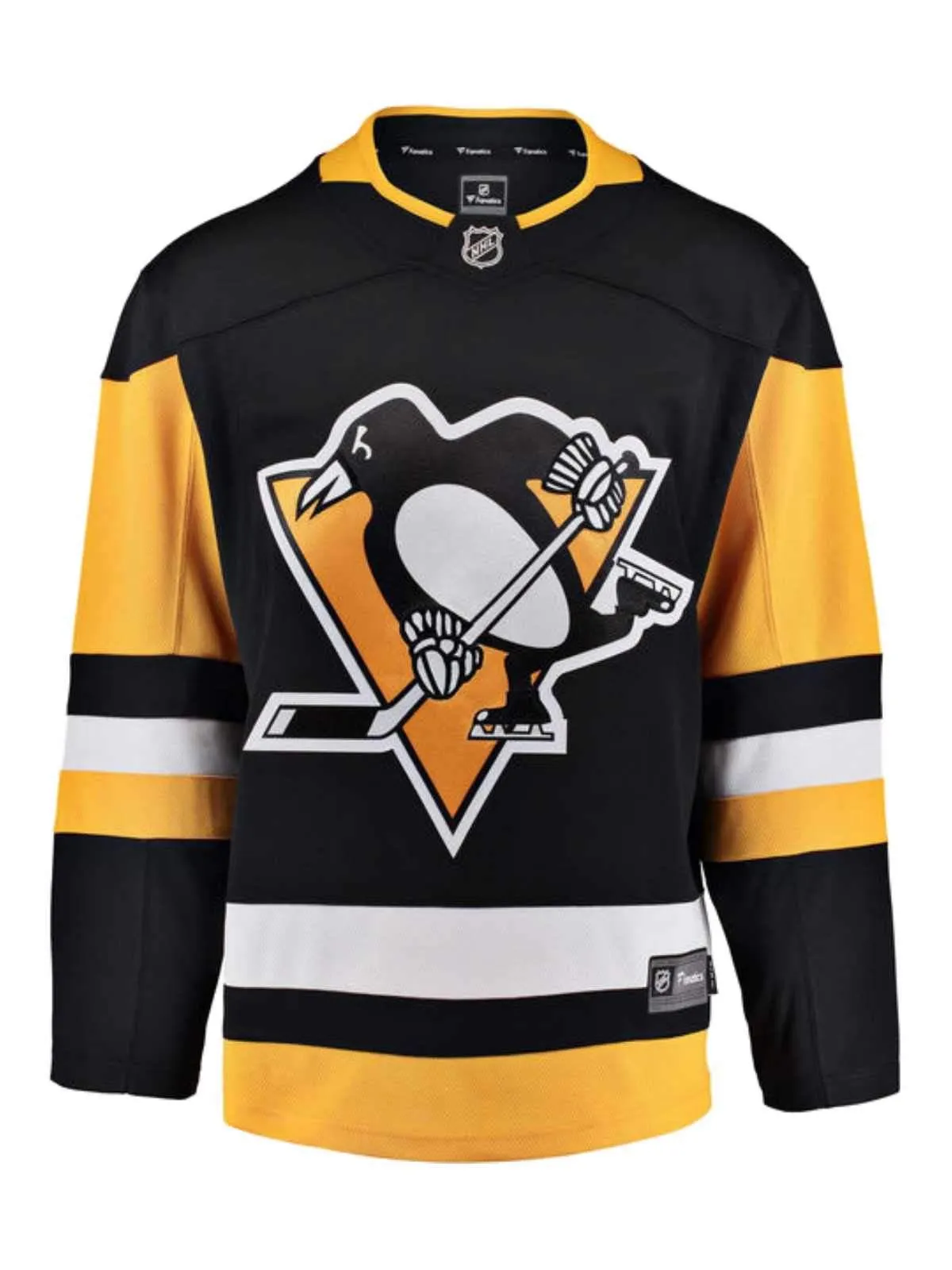 Pittsburgh Penguins Fanatics Black Breakaway NHL Hockey Home Jersey