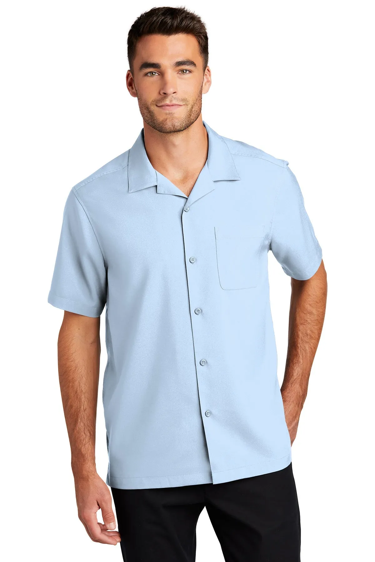 Port Authority Short Sleeve Performance Custom Shirts, Cloud Blue