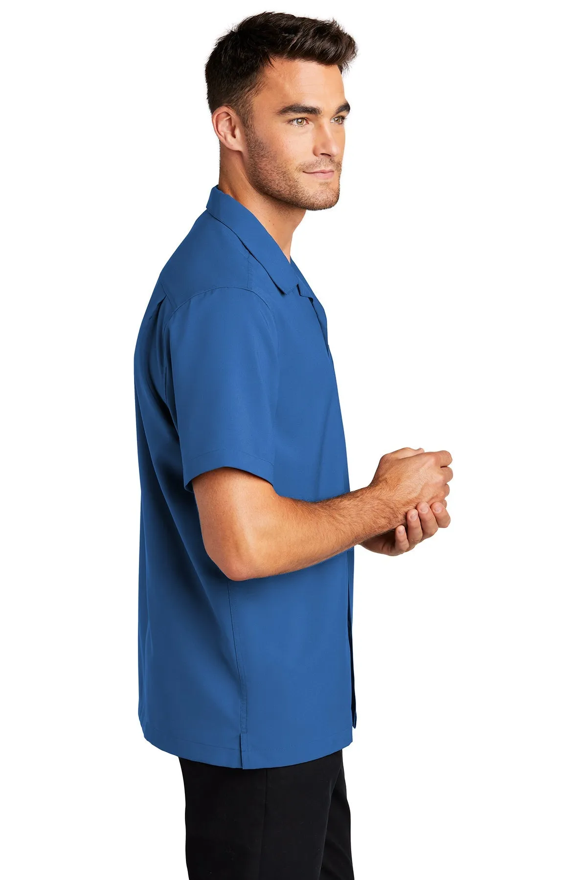 Port Authority Short Sleeve Performance Custom Shirts, True Blue