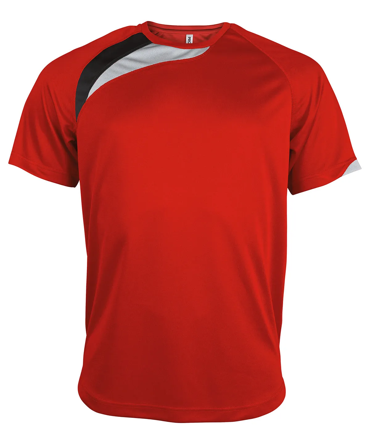 Red/Black/Storm Grey - Adults short-sleeved jersey