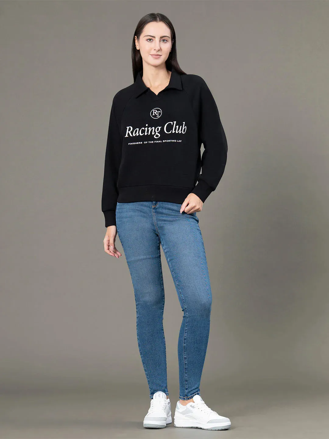 RedTape Classic Collar Sweatshirt for Women | Smart Look | Everyday Comfort