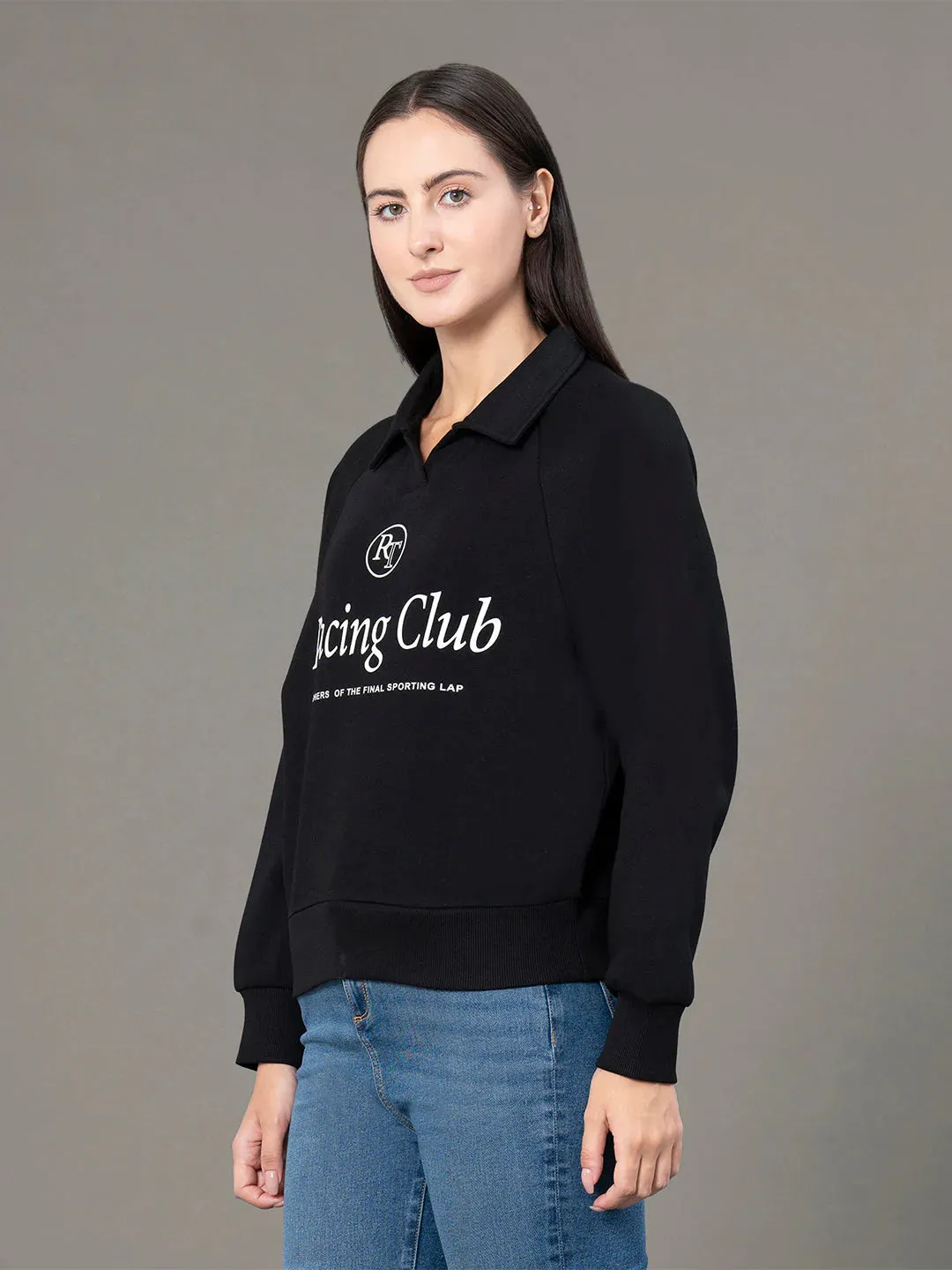 RedTape Classic Collar Sweatshirt for Women | Smart Look | Everyday Comfort