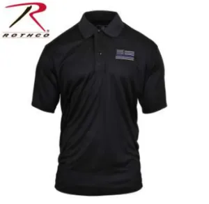 Rothco Thin Blue Line Moisture Wicking Polo