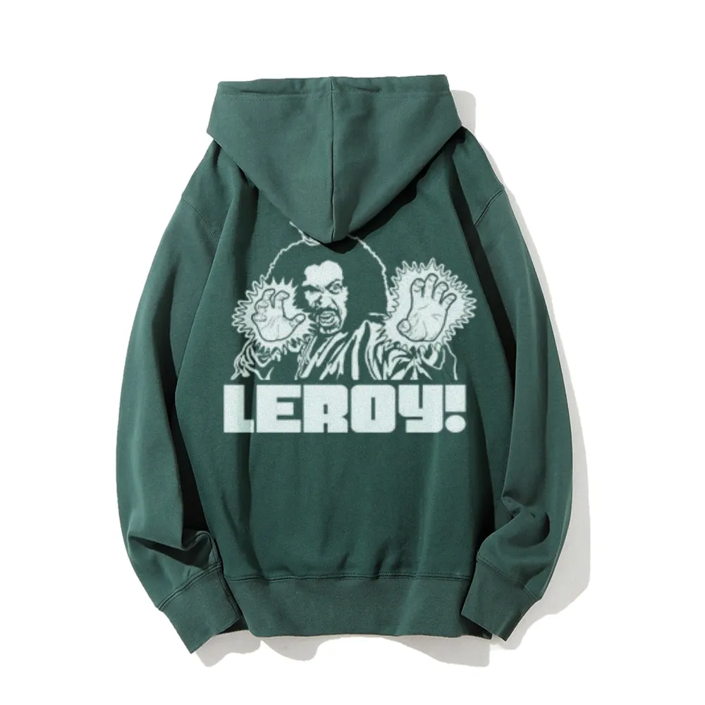 Sho Nuff Dragon Graphic Pullover With Kangaroo Pocket Hoodies