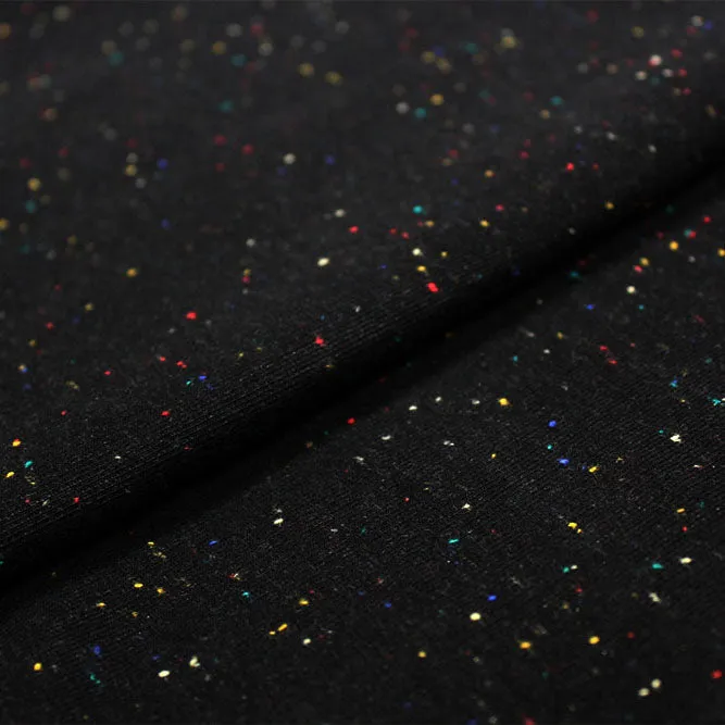 Speckle Cotton Polyester Modal Terry Spandex Fabric | Blue Moon Fabrics