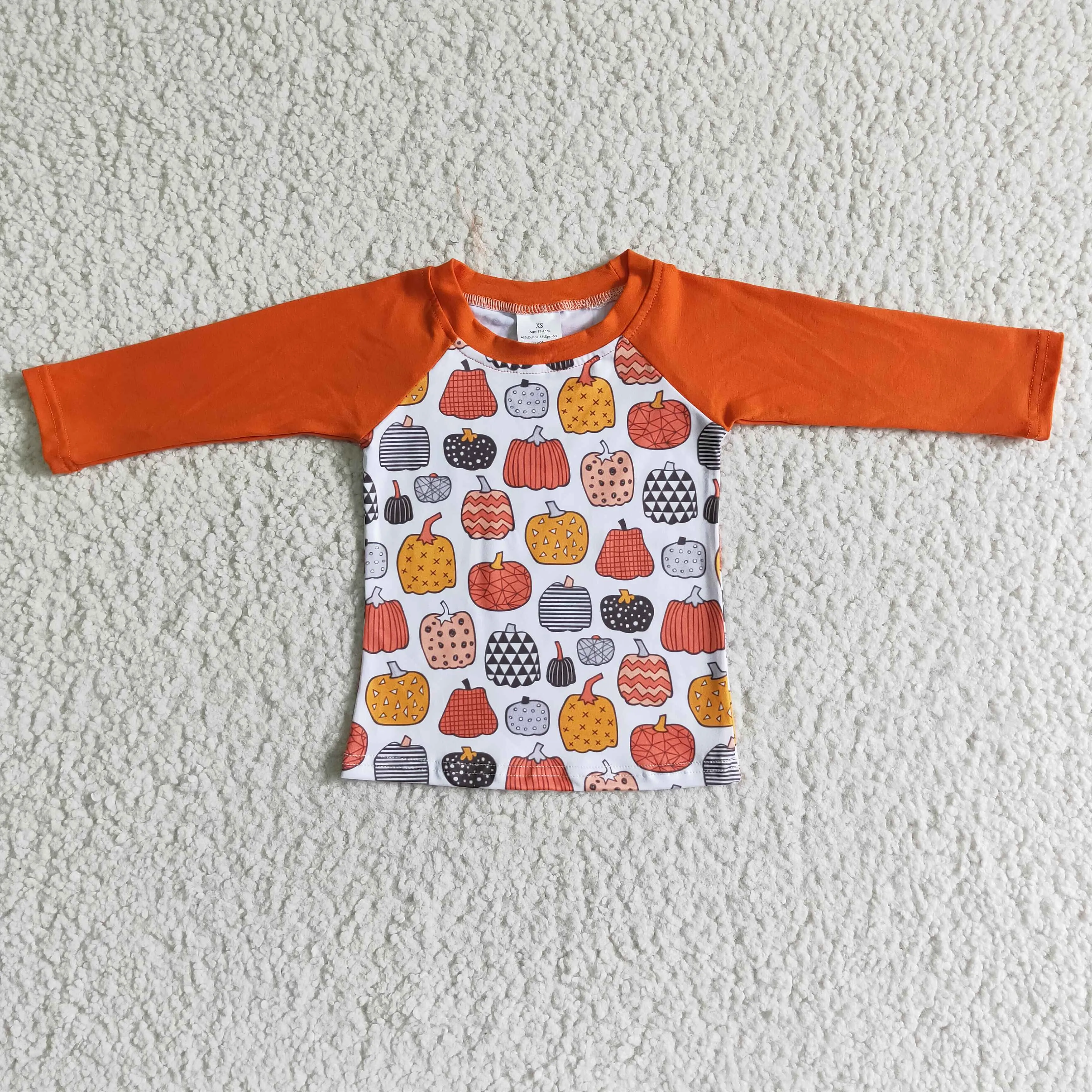 thanksgiving Pumpkin Long sleeve T-shirt 6 A30-6-1