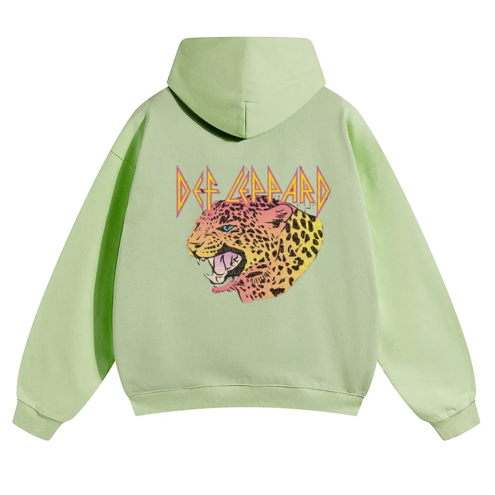 Tiger Print  Mens Vintage Hoodies