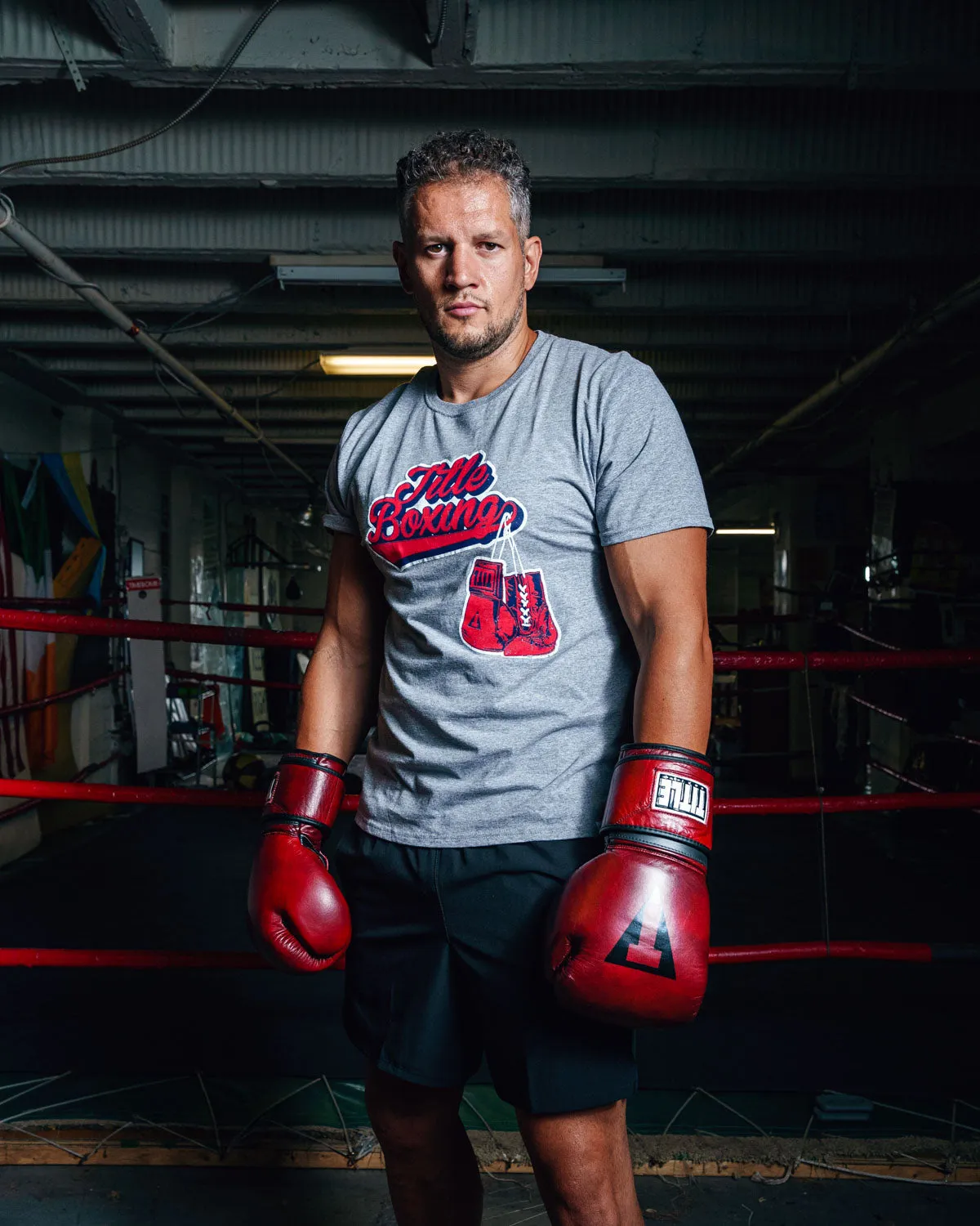 TITLE Boxing Classic Script Performance Tee