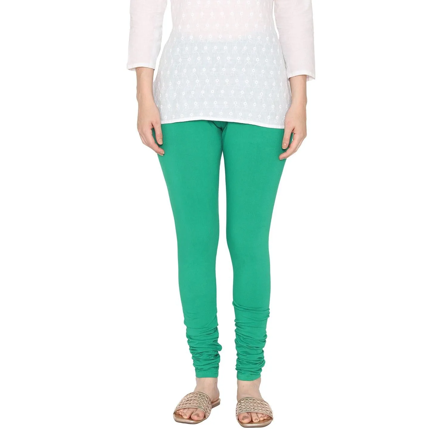 Women's Cotton Churidar leggings (Free Size) - Spring Bud