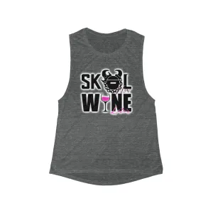 Women's Flowy Scoop Muscle Tank - WINE later